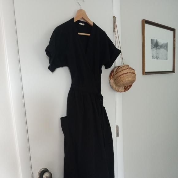 NWOT Curator SF Ansilee Wrap Dress- XS, Black - Picture 6 of 6